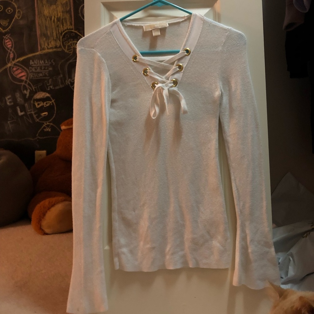 Michael Kors criss cross fancy top offers welcomed
